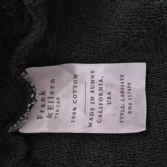 Frank & Eileen Isabelle Funnel Neck Triple Fleece Dress Green Sz.L - Picture 10 of 10